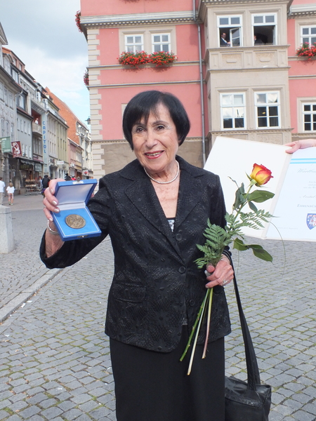 Avital Ben Chorin erhielt 2012 die Ehrenbürgerwürde der Stadt Eisenach Stadt EisenachJanina Walter
